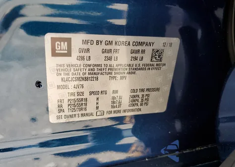 2019 Buick Encore Essence z USA, uszkodzony, nr VIN KL4CJCSM2KB812218